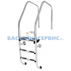 Лестница 3 ступени  (ш.б.) Flexinox OVERFLOW AISI 304 (87110870N)